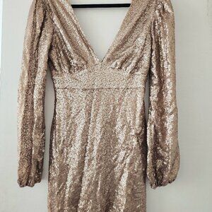 Brand New gold mini dress